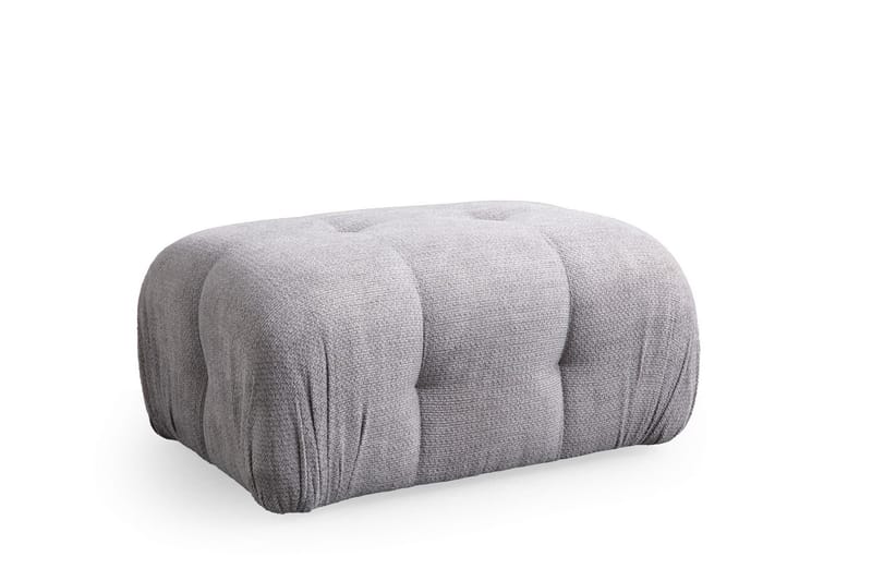 Belgin Bubblig Divansoffa 3-sits med fasta armstöd - Ljusgrå - Möbler - Vardagsrum - Soffor - Divansoffa & schäslong