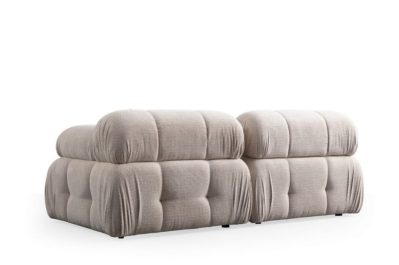 Belgin Bubblig Soffa 2-sits med fasta armstöd - Cream - Möbler - Vardagsrum - Soffor - 2-sits soffor