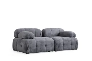 Belgin Bubblig Soffa 2-sits med fasta armstöd