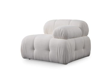 Belgin Bubblig Soffa 2-sits med fasta armstöd - Vit - Möbler - Vardagsrum - Soffor - Modulsoffor - Komplett modulsoffa