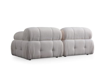 Belgin Bubblig Soffa 2-sits med fasta armstöd - Vit - Möbler - Vardagsrum - Soffor - Modulsoffor - Komplett modulsoffa