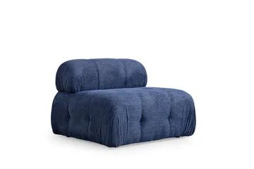 Belgin Bubblig Soffa 3-sits med fasta armstöd - Blå - Möbler - Vardagsrum - Soffor - Modulsoffor - Komplett modulsoffa