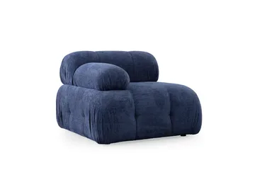 Belgin Bubblig Soffa 3-sits med fasta armstöd - Blå - Möbler - Vardagsrum - Soffor - Modulsoffor - Komplett modulsoffa