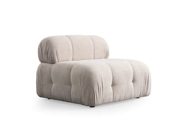 Belgin Bubblig Soffa 3-sits med fasta armstöd - Cream - Möbler - Vardagsrum - Soffor - Modulsoffor - Komplett modulsoffa