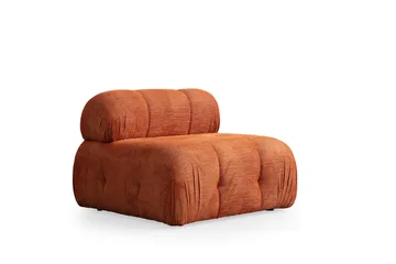 Belgin Bubblig Soffa 3-sits med fasta armstöd - Orange - Möbler - Vardagsrum - Soffor - Modulsoffor - Komplett modulsoffa