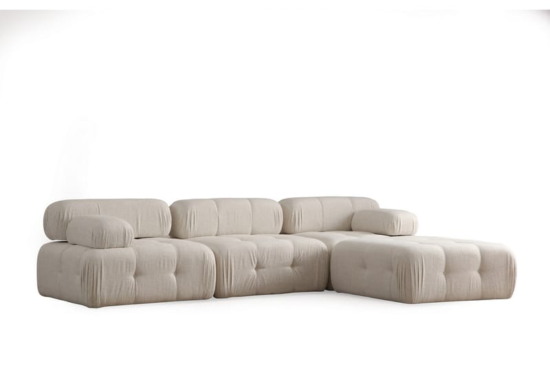 BELGIN Divansoffa 3-sits Ljusbeige - Divansoffa & schäslong