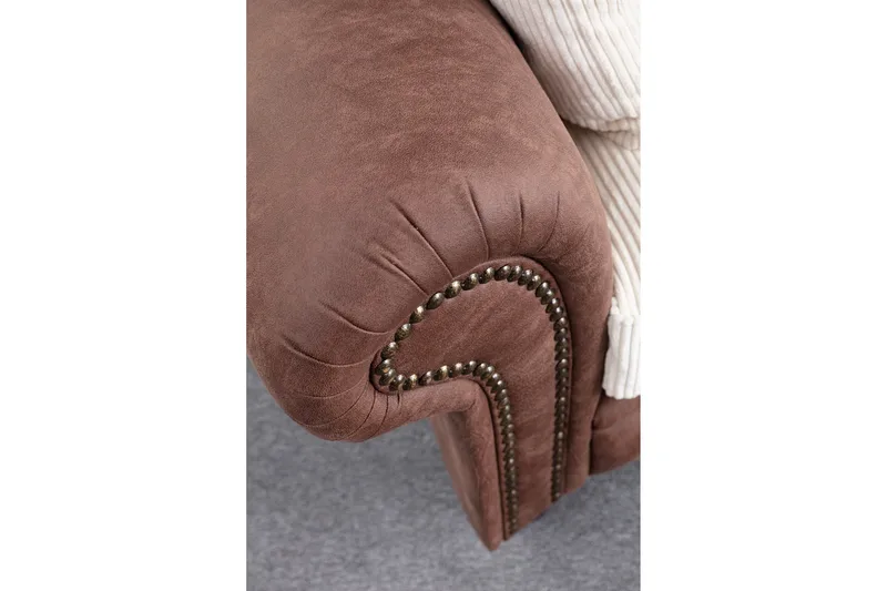 Belia 3-sits Soffa - Brun/Vit - Möbler - Vardagsrum - Soffor - 3-sits soffor