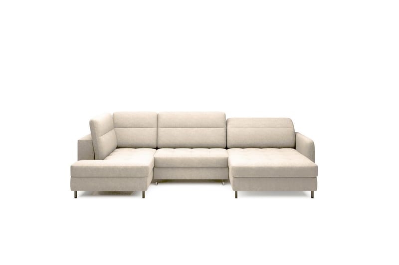 Berrto Soffa med Divan och Schäslong 5-sits Beige - Möbler - Vardagsrum - Soffor - U-soffor