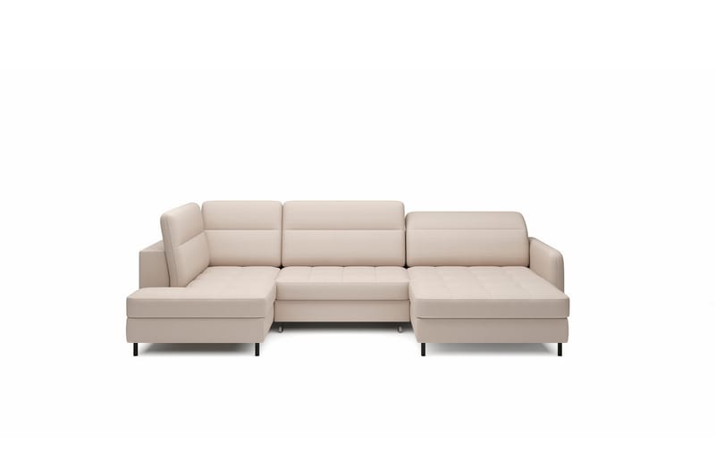 Berrto Soffa med Divan och Schäslong 5-sits Beige - Möbler - Vardagsrum - Soffor - U-soffor
