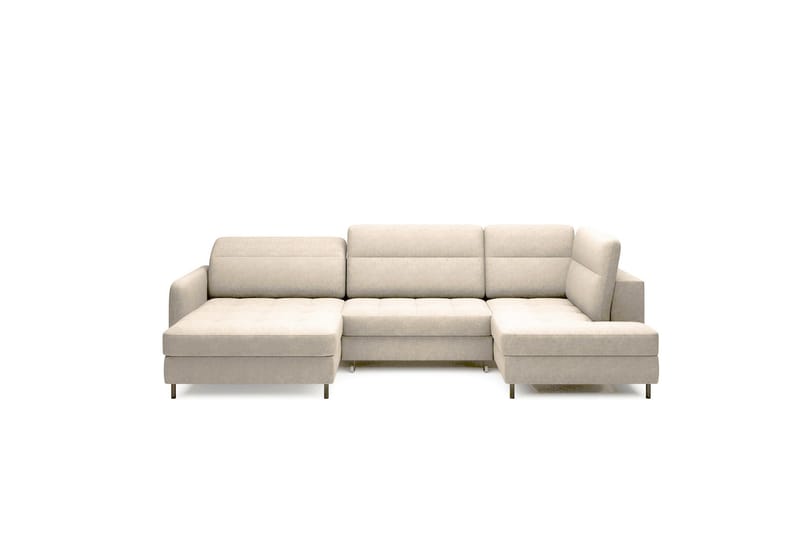 Berrto Soffa med Divan och Schäslong 5-sits - Beige - Möbler - Vardagsrum - Soffor - U-soffor