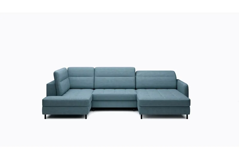 Berrto Soffa med Divan och Schäslong 5-sits - Blå - Möbler - Vardagsrum - Soffor - U-soffor
