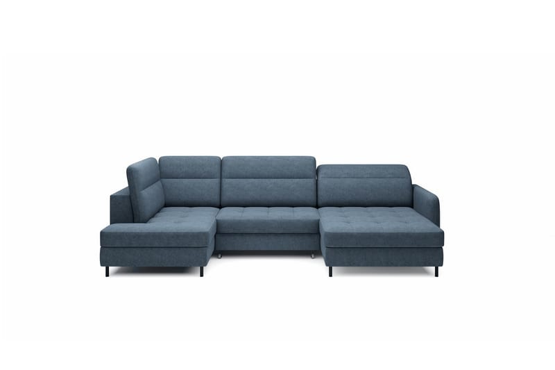 Berrto Soffa med Divan och Schäslong 5-sits Blå - Möbler - Vardagsrum - Soffor - U-soffor
