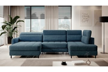 Berrto Soffa med Divan och Schäslong 5-sits - Blå - Möbler - Vardagsrum - Soffor - U-soffor
