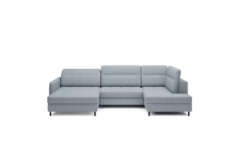 Berrto Soffa med Divan och Schäslong 5-sits Grå - Möbler - Vardagsrum - Soffor - U-soffor