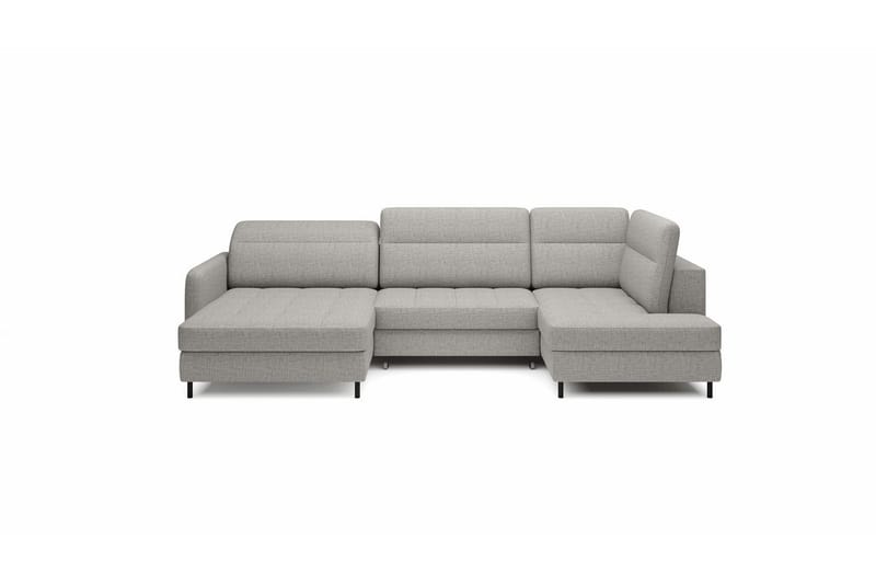 Berrto Soffa med Divan och Schäslong 5-sits - Grå - Möbler - Vardagsrum - Soffor - U-soffor