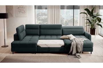 Berrto Soffa med Divan och Schäslong 5-sits - Grön - Möbler - Vardagsrum - Soffor - U-soffor