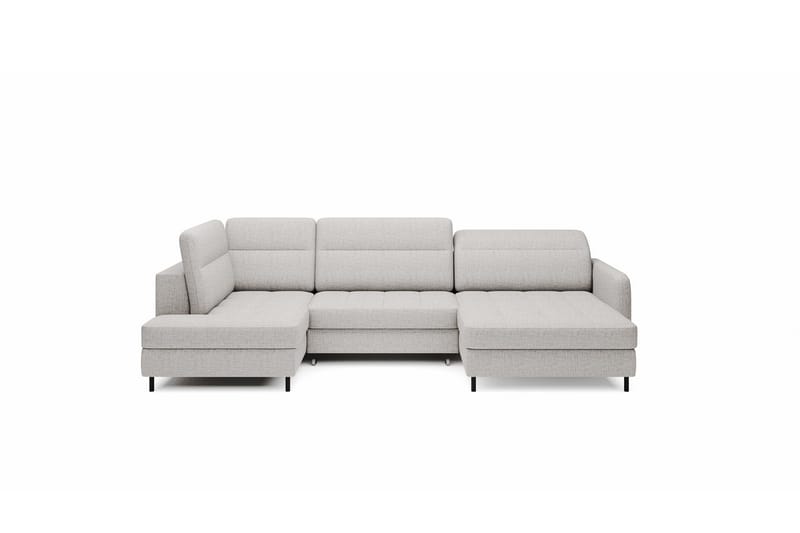Berrto Soffa med Divan och Schäslong 5-sits Ljusgrå - Möbler - Vardagsrum - Soffor - U-soffor