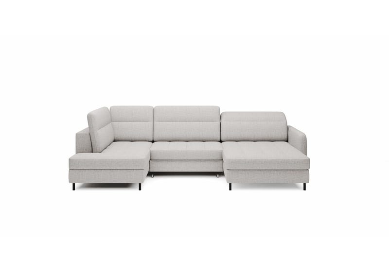 Berrto Soffa med Divan och Schäslong 5-sits - Ljusgrå - Möbler - Vardagsrum - Soffor - U-soffor
