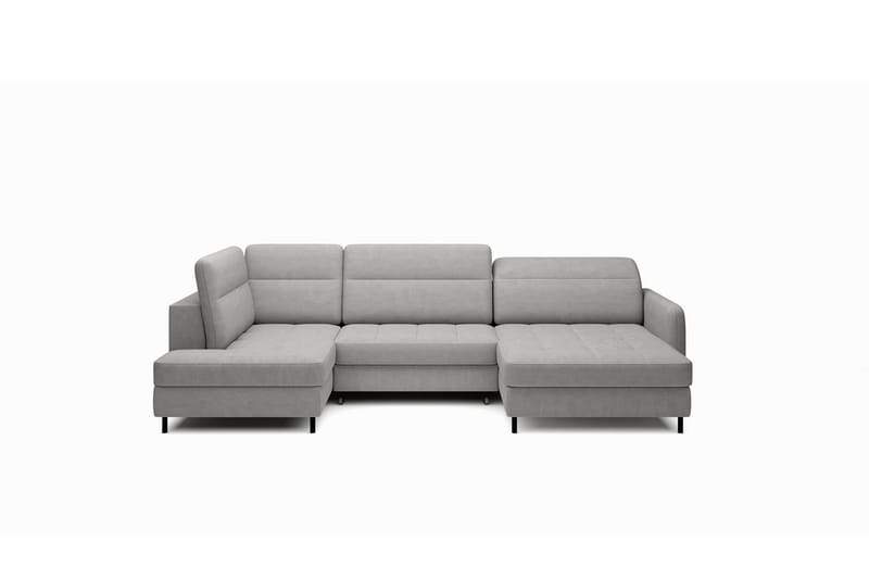 Berrto Soffa med Divan och Schäslong 5-sits - Ljusgrå - Möbler - Vardagsrum - Soffor - U-soffor