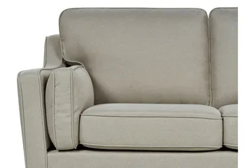 Bertha Soffa 3-sits - Beige/Mörkt trä - Möbler - Vardagsrum - Soffor - 3-sits soffor