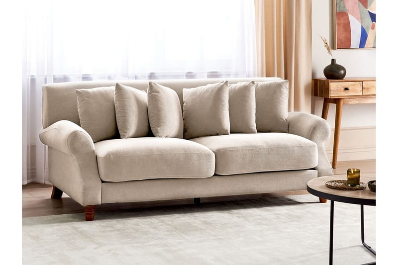 Bijan Soffa 2-sits - Beige/Mörkt trä - Möbler - Vardagsrum - Soffor - 2-sits soffor