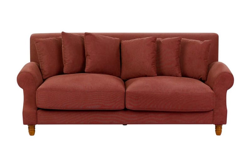 Bijan Soffa 2-sits - Röd/Mörkt trä - Möbler - Vardagsrum - Soffor - 2-sits soffor