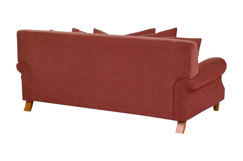 Bijan Soffa 2-sits - Röd/Mörkt trä - Möbler - Vardagsrum - Soffor - 2-sits soffor