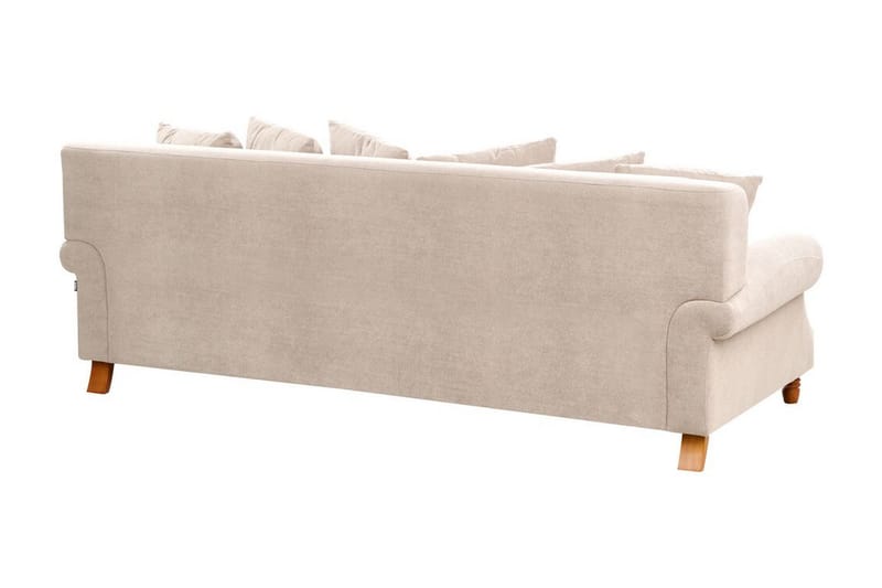 Bijan Soffa 3-sits - Beige/Mörkt trä - Möbler - Vardagsrum - Soffor - 3-sits soffor