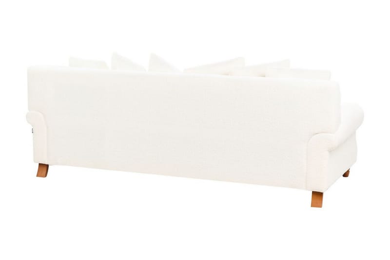 Bijan Soffa 3-sits - Vit/Mörkt trä - Möbler - Vardagsrum - Soffor - 3-sits soffor