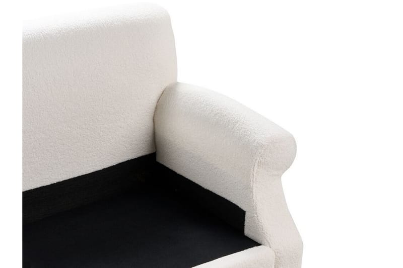 Bijan Soffa 3-sits - Vit/Mörkt trä - Möbler - Vardagsrum - Soffor - 3-sits soffor