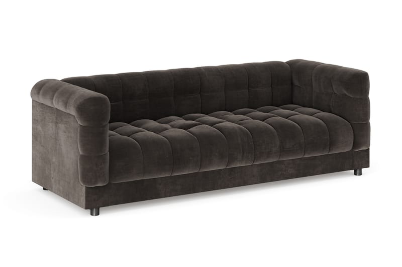 Billsta 3-sits Soffa - Mörkgrå - Möbler - Vardagsrum - Soffor - Sammetssoffor