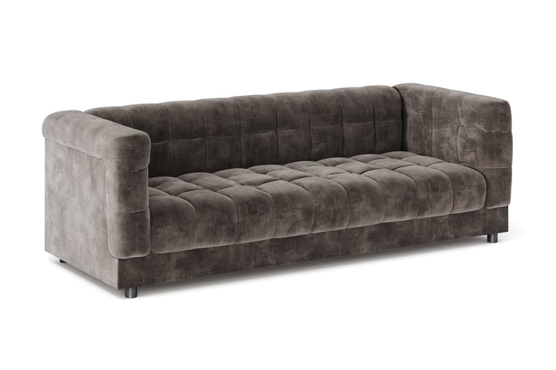 Billsta 3-sits Soffa - Mörkgrå - Möbler - Vardagsrum - Soffor - Sammetssoffor