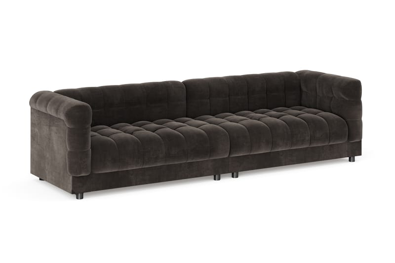 Billsta 4-sits Soffa - Mörkgrå - Möbler - Vardagsrum - Soffor - Sammetssoffor