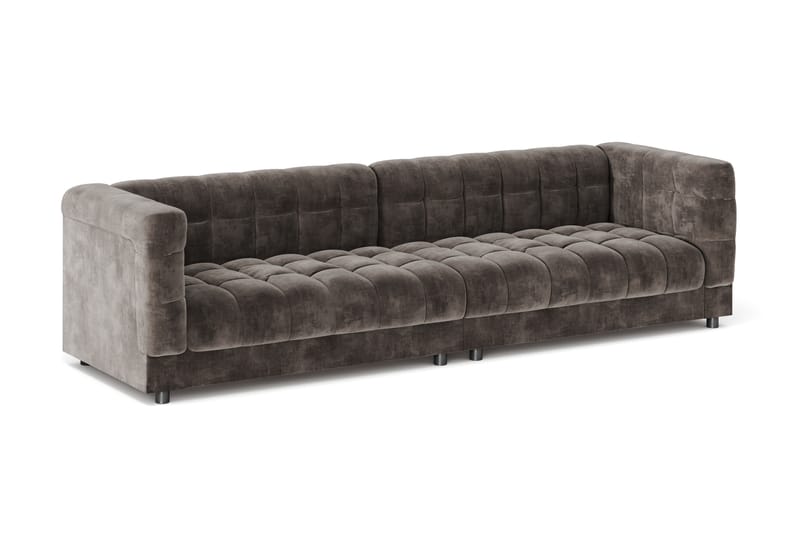 Billsta 4-sits Soffa - Mörkgrå - Möbler - Vardagsrum - Soffor - Sammetssoffor