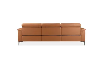 Hörnsoffa 3-sits Lund Cognac, PU, Höger elektrisk vilstol - Cognac, PU, Höger elektrisk vilstol - Möbler - Vardagsrum - Soffor - Reclinersoffor & Biosoffor