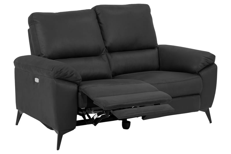 LARUDAN 2-sits Hörnreclinersoffa Elektrisk Grå/Svart - Möbler - Vardagsrum - Soffor - Reclinersoffor & Biosoffor