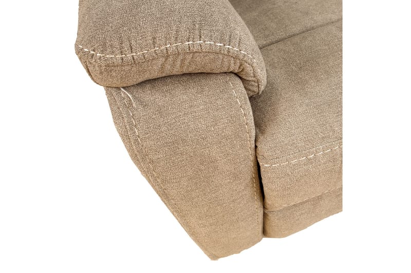 Mimi Reclinersoffa 2-sits 153x93x102 cm Ljusgrå Bok - Möbler - Vardagsrum - Soffor - Reclinersoffor & Biosoffor