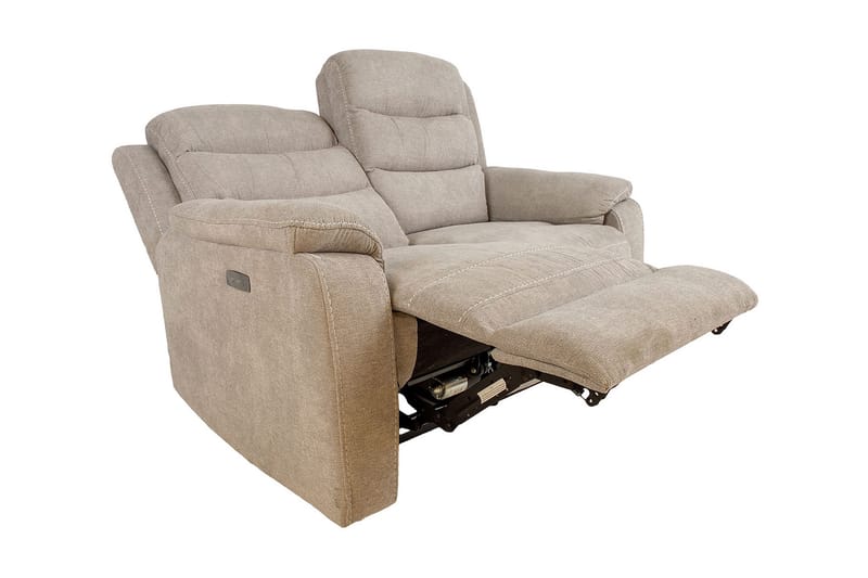 Mimi Reclinersoffa 2-sits 153x93x102 cm Ljusgrå Bok - Möbler - Vardagsrum - Soffor - Reclinersoffor & Biosoffor