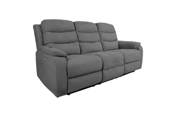 Mimi Reclinersoffa 3-sits Grå - Möbler - Vardagsrum - Soffor - Reclinersoffor & Biosoffor