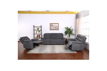 Mimi Reclinersoffa 3-sits Grå - Möbler - Vardagsrum - Soffor - Reclinersoffor & Biosoffor