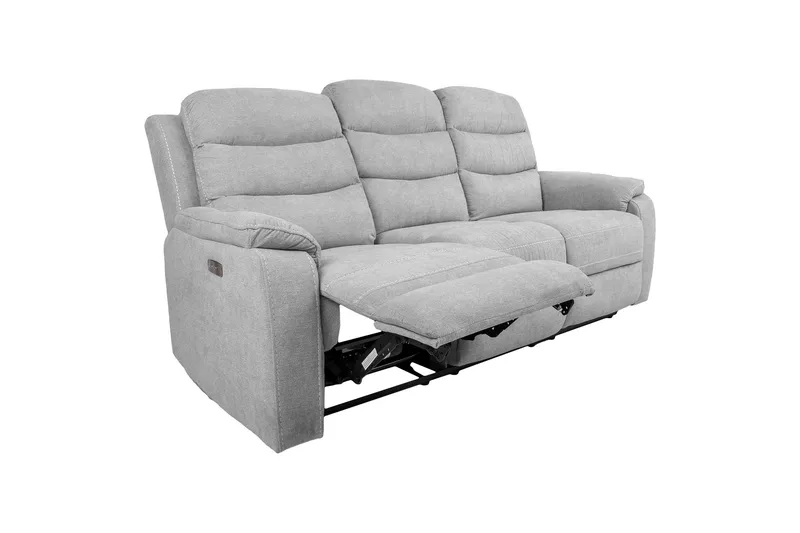Mimi Reclinersoffa 3-sits Ljusgrå - Möbler - Vardagsrum - Soffor - Reclinersoffor & Biosoffor