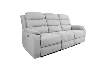 Mimi Reclinersoffa 3-sits Ljusgrå - Möbler - Vardagsrum - Soffor - Reclinersoffor & Biosoffor