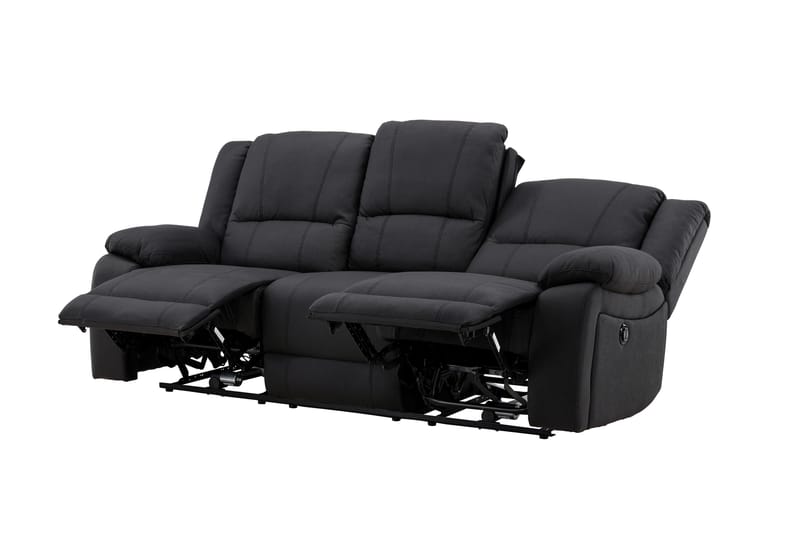 Reclinersoffa med hörn Comfort Living Singapore Reclinersoffa 3 sits Konstläder Black - Möbler - Vardagsrum - Soffor - Reclinersoffor & Biosoffor