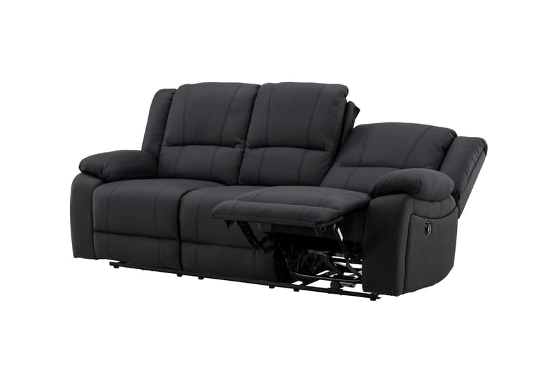 Reclinersoffa med hörn Comfort Living Singapore Reclinersoffa 3 sits Konstläder Black - Möbler - Vardagsrum - Soffor - Reclinersoffor & Biosoffor
