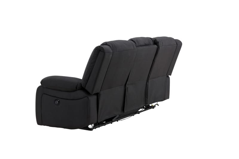 Reclinersoffa med hörn Comfort Living Singapore Reclinersoffa 3 sits Konstläder Black - Möbler - Vardagsrum - Soffor - Reclinersoffor & Biosoffor