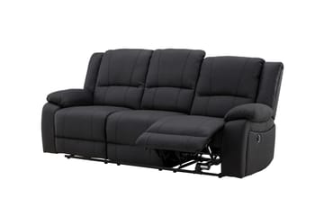 Reclinersoffa med hörn Comfort Living Singapore Reclinersoffa 3 sits Konstläder Black - Möbler - Vardagsrum - Soffor - Reclinersoffor & Biosoffor