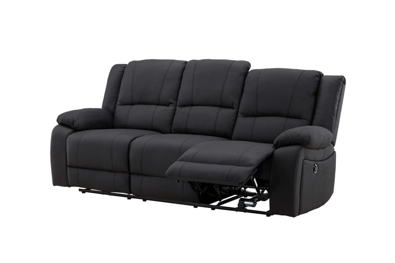 Reclinersoffa med hörn Comfort Living Singapore Reclinersoffa 3 sits Konstläder Black - Möbler - Vardagsrum - Soffor - Reclinersoffor & Biosoffor