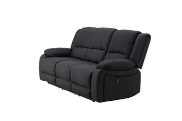 Reclinersoffa med hörn Comfort Living Singapore Reclinersoffa 3 sits Konstläder Black - Möbler - Vardagsrum - Soffor - Reclinersoffor & Biosoffor