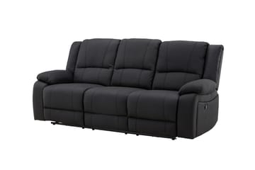 Reclinersoffa med hörn Comfort Living Singapore Reclinersoffa 3 sits Konstläder Black - Möbler - Vardagsrum - Soffor - Reclinersoffor & Biosoffor