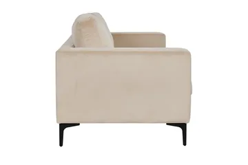 Bolero Sammetssoffa 3-sits - Beige - Möbler - Vardagsrum - Soffor - Sammetssoffor